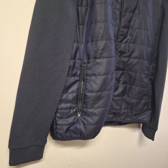 Vince Camuto Blue Jacket Full Zip Mens Large Hooded Pockets Hiking Camp Outdoors - Picture 11 of 12
